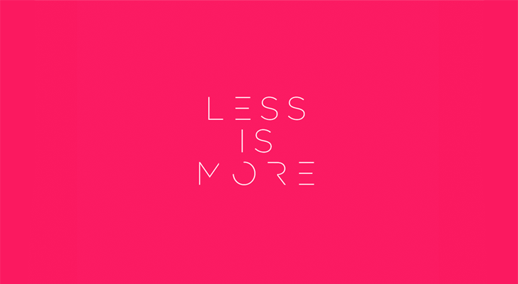 less is more typography