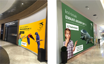 emaar mall indoor branding