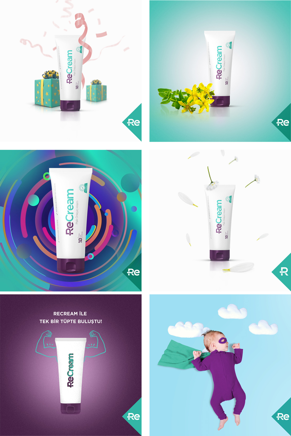 ReCream marka oluşturma ve web sitesi