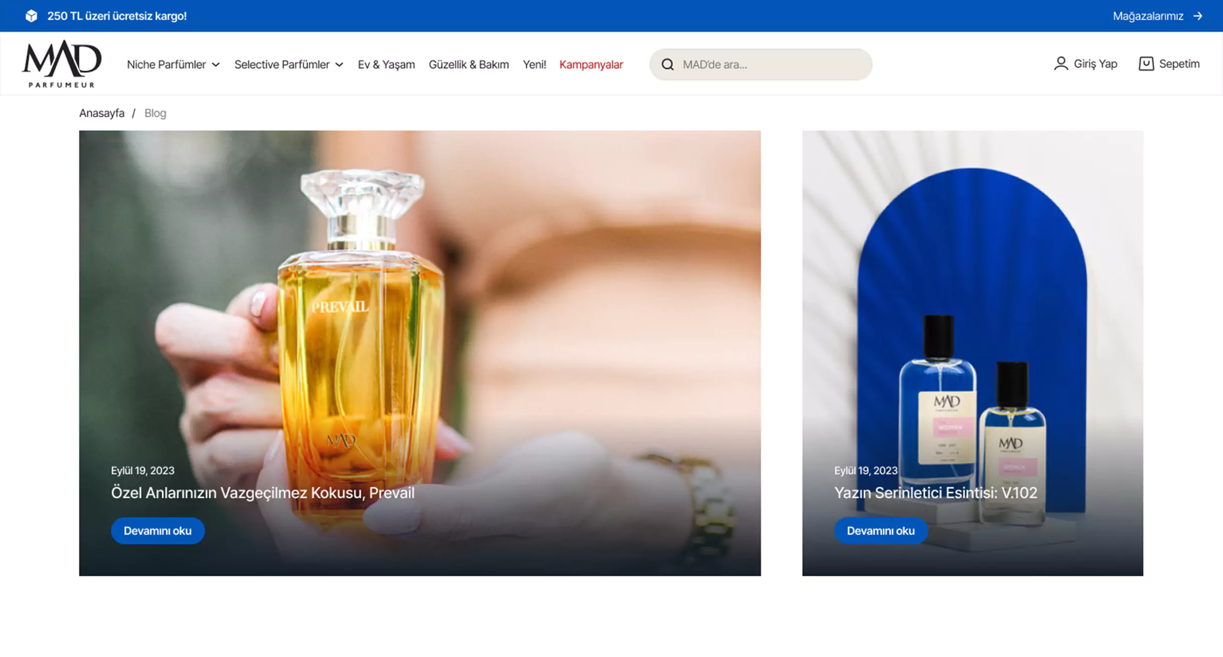 Mad Parfumeur E-Commerce Website