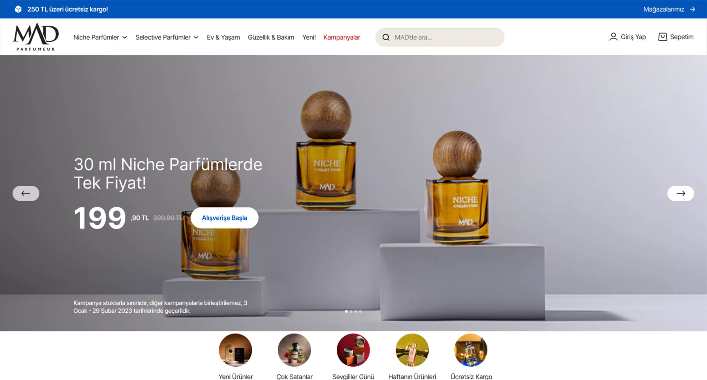 Mad Parfumeur E-Commerce Website