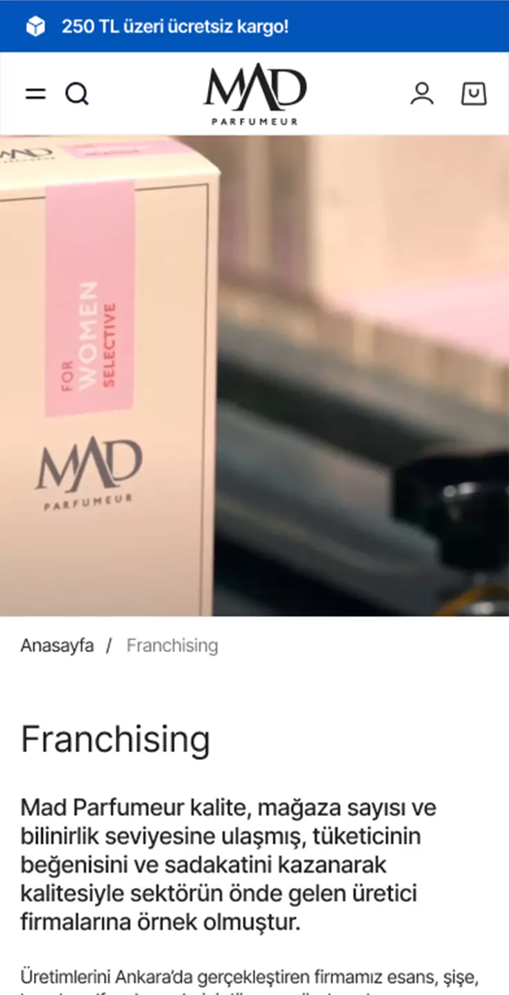 Mad Parfumeur E-Commerce Website