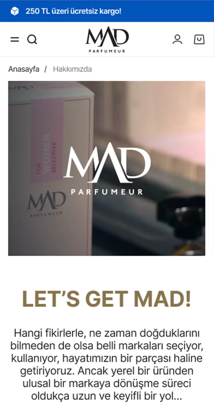 Mad Parfumeur E-Commerce Website