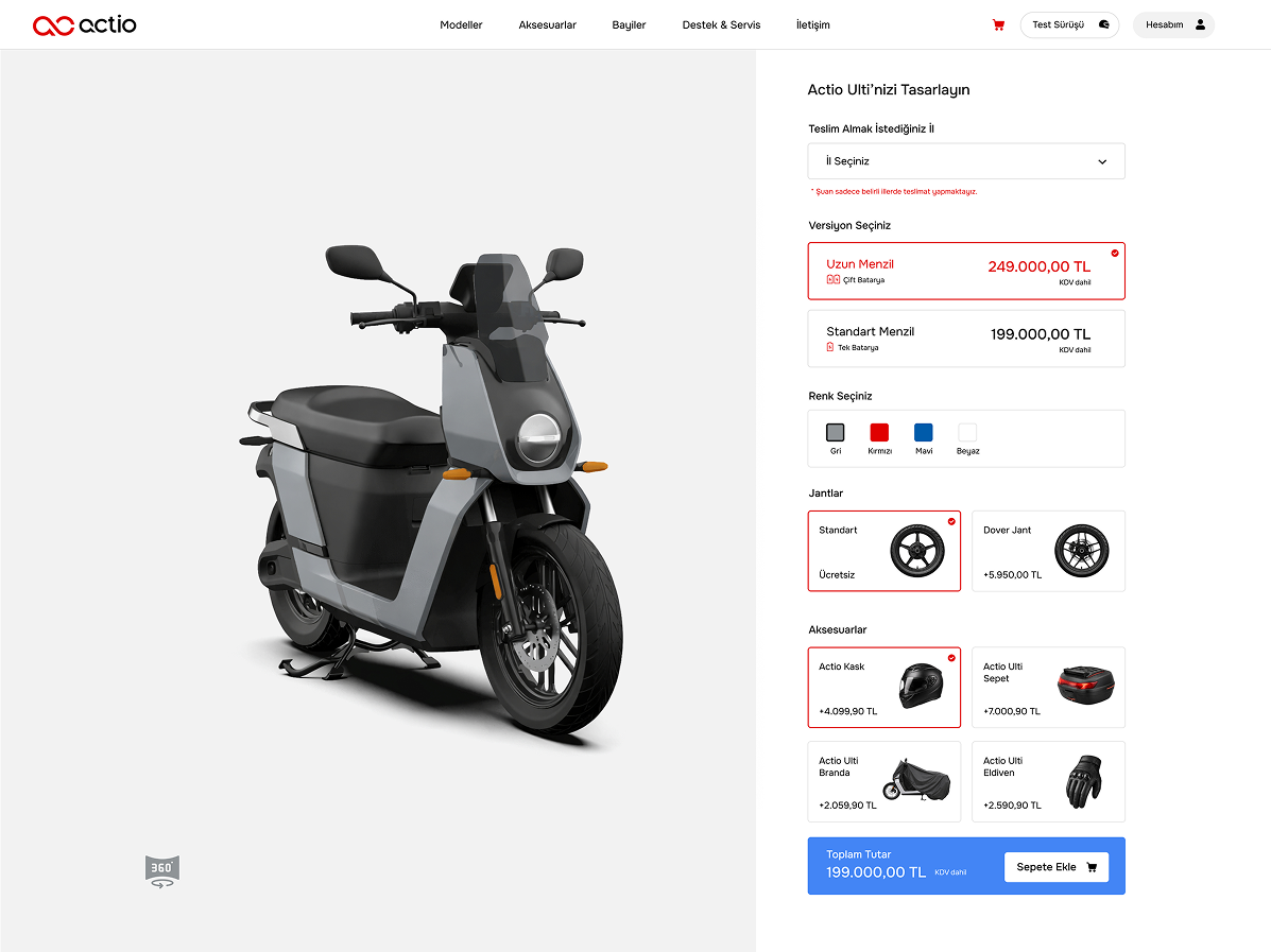 Actio Mobilite E-Commerce Website