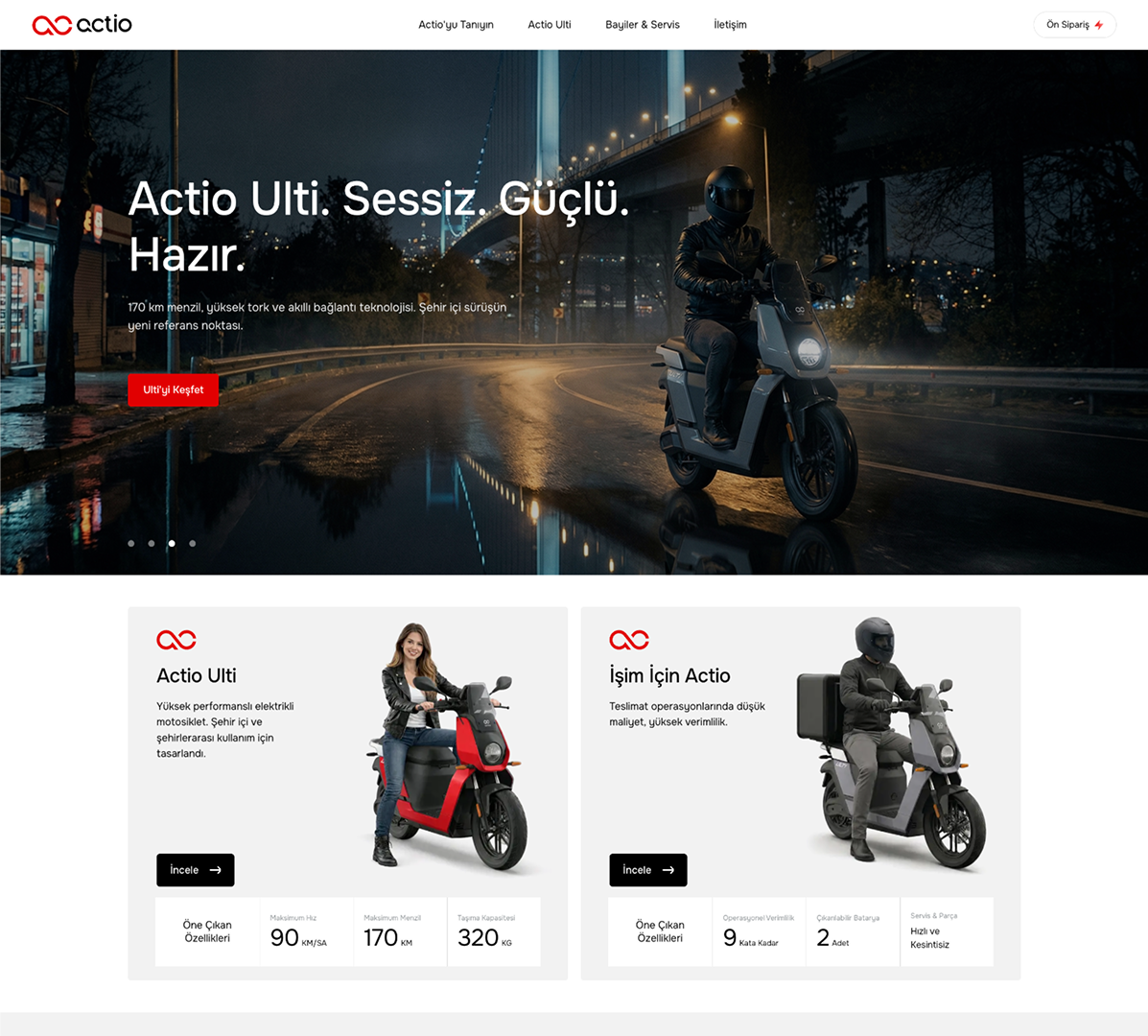 Actio Mobilite E-Commerce Website