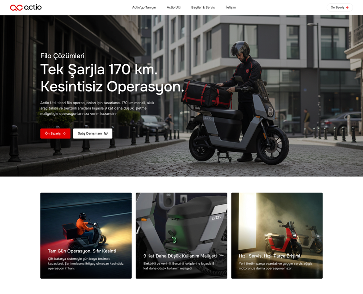 Actio Mobilite E-Commerce Website