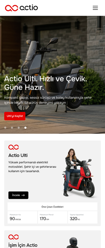 Actio Mobilite E-Commerce Website