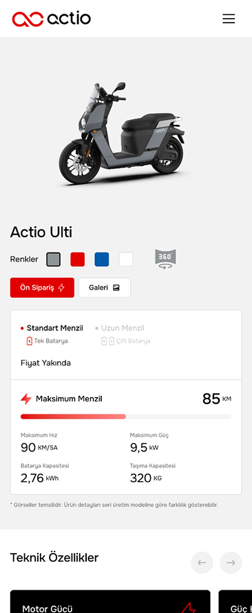 Actio Mobilite E-Commerce Website