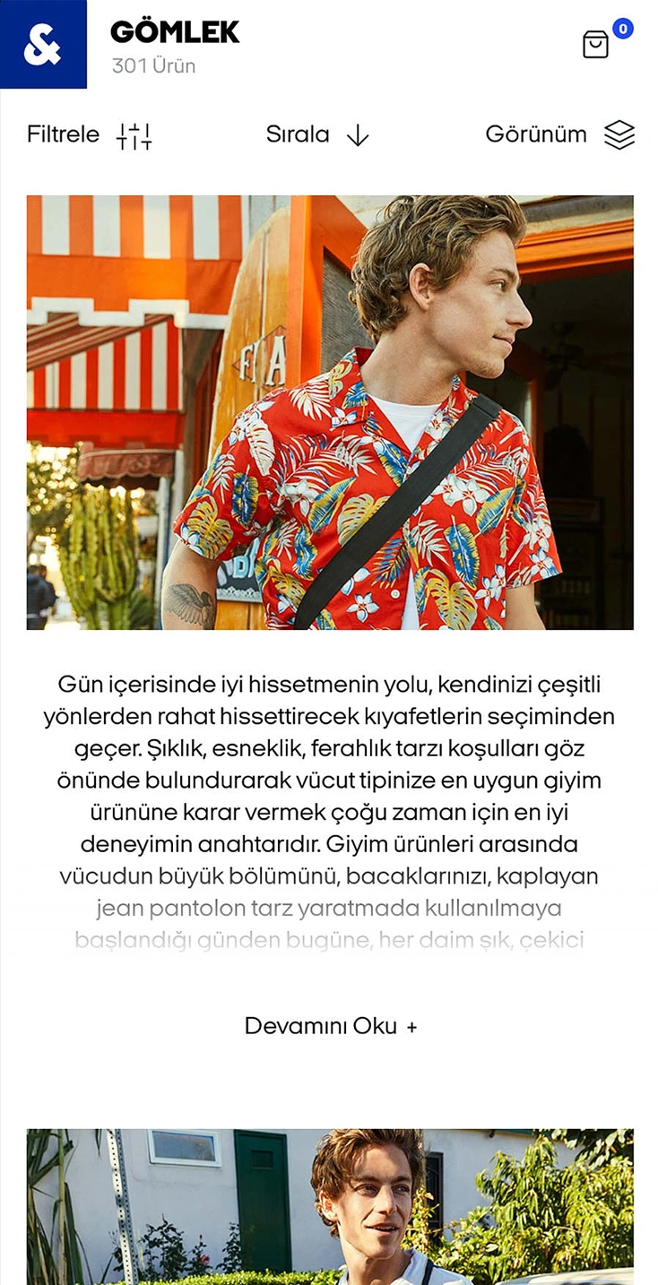 Jack&Jones Turkiye E-Commerce Website