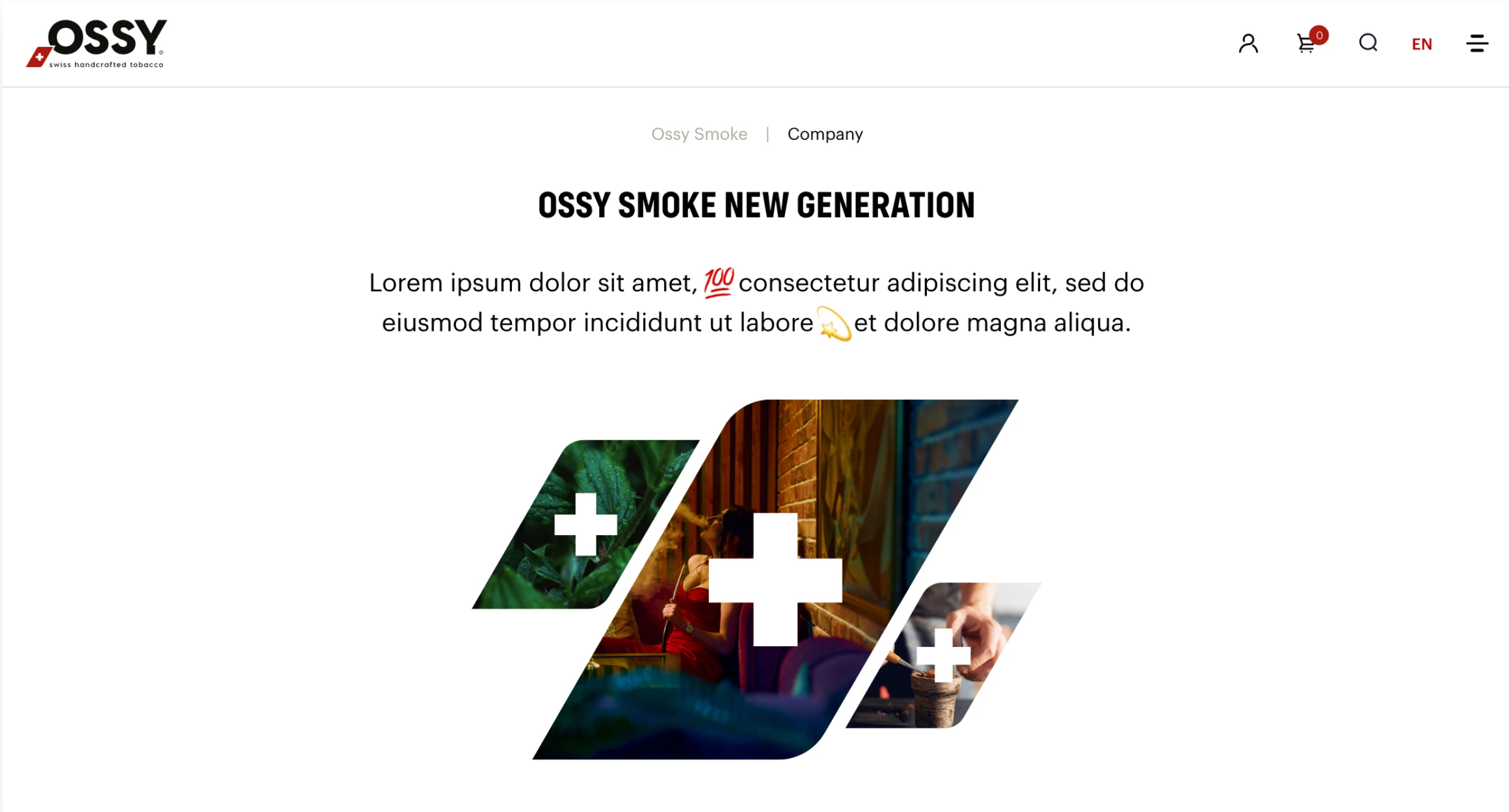 Ossy Smoke E-Commerce Website